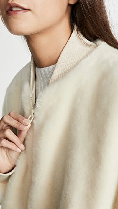 Zip Up Faux Fur Jacket