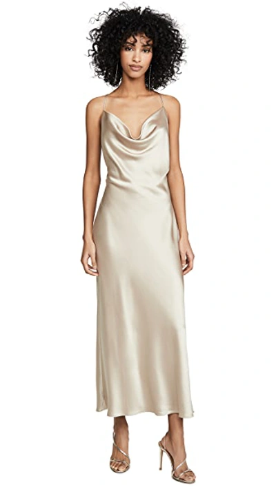 Shop Bec & Bridge Pearl Bay Midi Dress In Nude