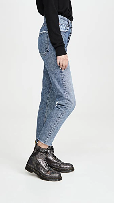 Shop Agolde Jamie High-rise Classic Jeans In Livestream