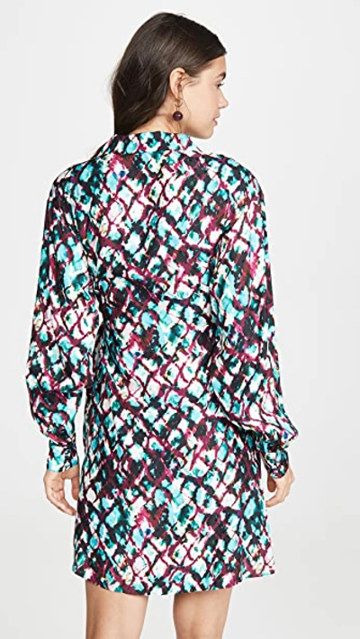 Saloni Mari Printed Short Wrap Dress In Amrita