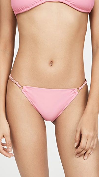 Shop Jonathan Simkhai Chain Bikini Bottoms In Cherry Blossom