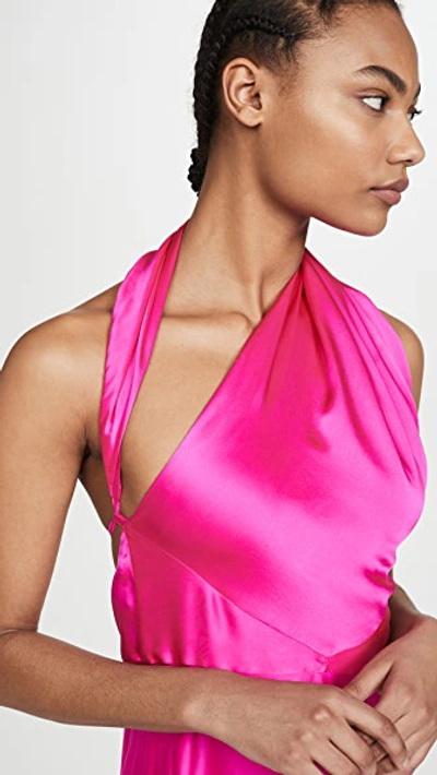 Shop Azeeza Midi Dress With Slit In Ultra Pink