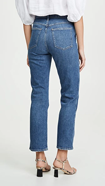 Shop Agolde Comfort Stretch Pinch Waist Jeans In Subdued