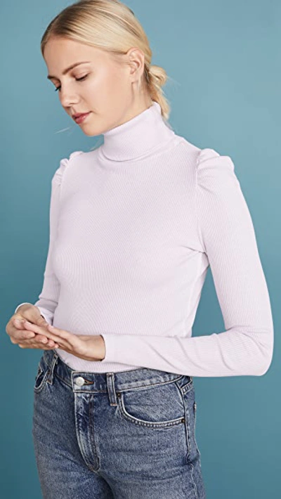 Puff Sleeve Turtleneck Top