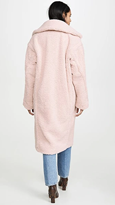 Shop Apparis Daryna Faux Shearling Jacket In Blush