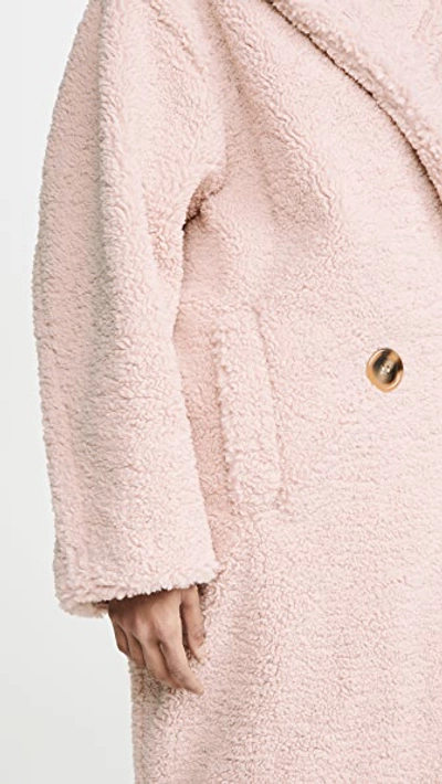 Shop Apparis Daryna Faux Shearling Jacket In Blush