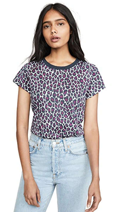 Shop Goldie Cheetah Classic Tee In Orchid/iron
