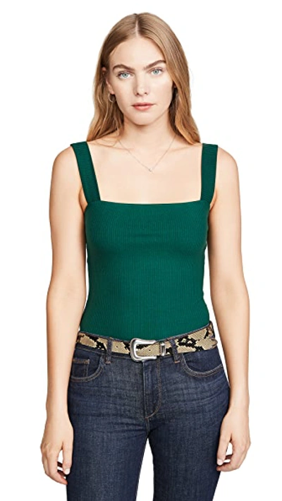 Shop Reformation Canyon Tank In Emerald