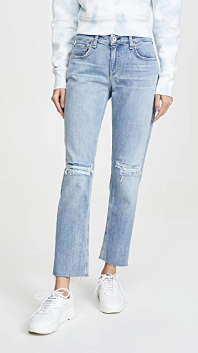 Shop Rag & Bone Dre Low-rise Slim Boyfriend Jeans In Alyssa