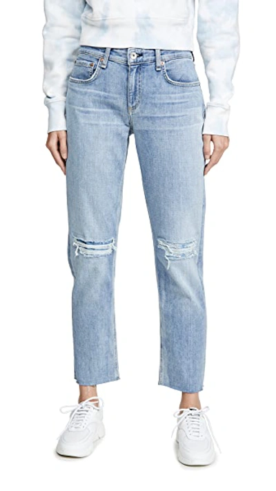 Shop Rag & Bone Dre Low-rise Slim Boyfriend Jeans In Alyssa