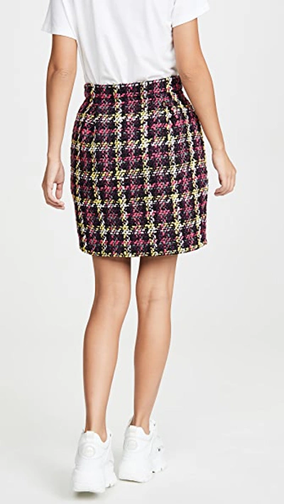 Shop Versace Plaid Miniskirt In Plaid Multi