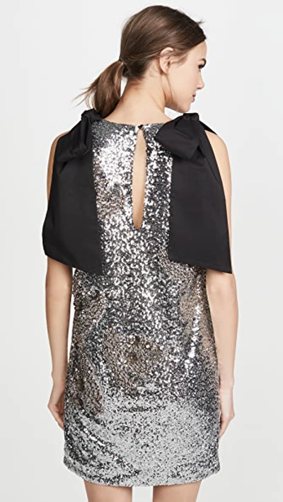 Shop Custommade Sequin Candra Dress In Silver