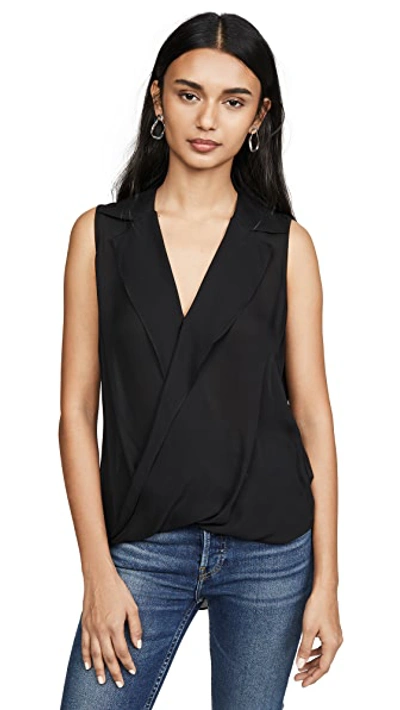 Shop L Agence Freja Blouse In Black