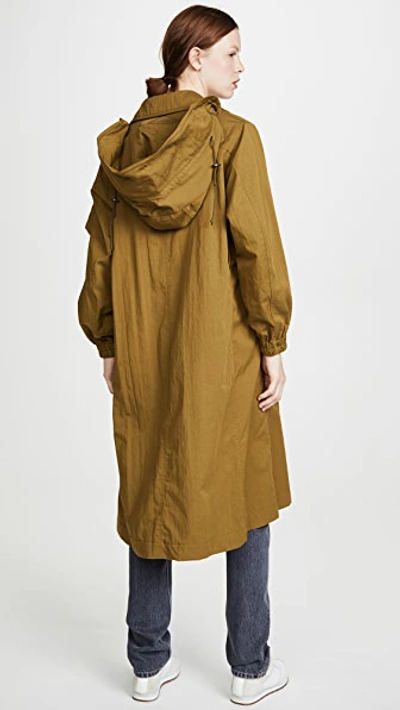 Shop Tre By Natalie Ratabesi The Gaia Coat In Khaki