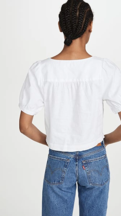 Shop Levi's Simone Top In Bright White