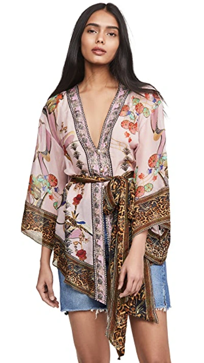 Shop Camilla Kimono With Shoulder Inserts In Zibaziba