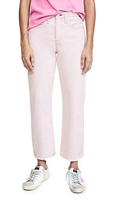 Shop Rag & Bone Maya High-rise Jeans In Shadow Pink