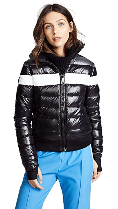 Shop Sam Starburst Short Down Jacket In Jet