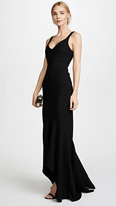 Shop Cinq À Sept Sade Gown In Black