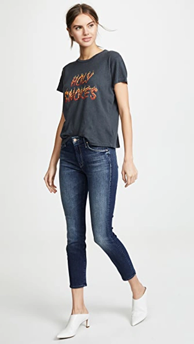 Shop Mother The Looker Crop Jeans In On The Edge
