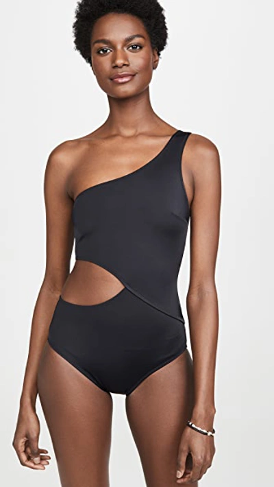 Shop Solid & Striped The Claudia One Piece Swimsuit Black L