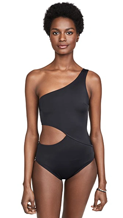 Shop Solid & Striped The Claudia One Piece Swimsuit Black L