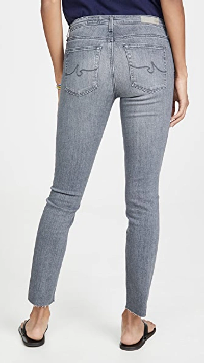 Shop Ag The Prima Ankle Skinny Jeans In Grey Light