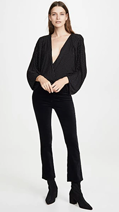 Shop Ramy Brook Studded Esther Blouse In Black