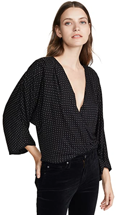 Shop Ramy Brook Studded Esther Blouse In Black