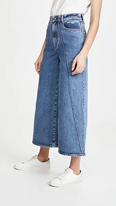 Shop Stella Mccartney Vintage Wash Trousers In Vintage Indigo