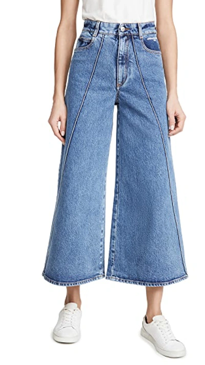 Shop Stella Mccartney Vintage Wash Trousers In Vintage Indigo