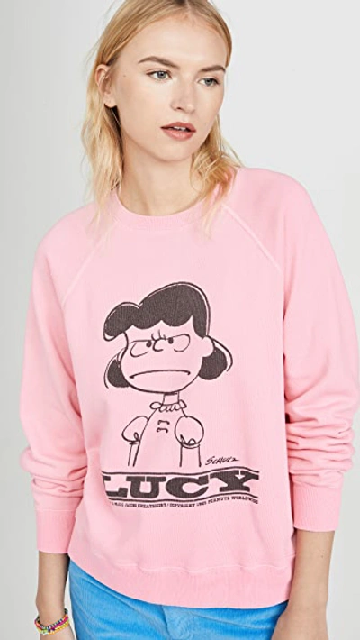 Shop Marc Jacobs The Peanuts Sweatshirt In Pink
