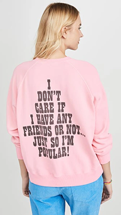 Shop Marc Jacobs The Peanuts Sweatshirt In Pink