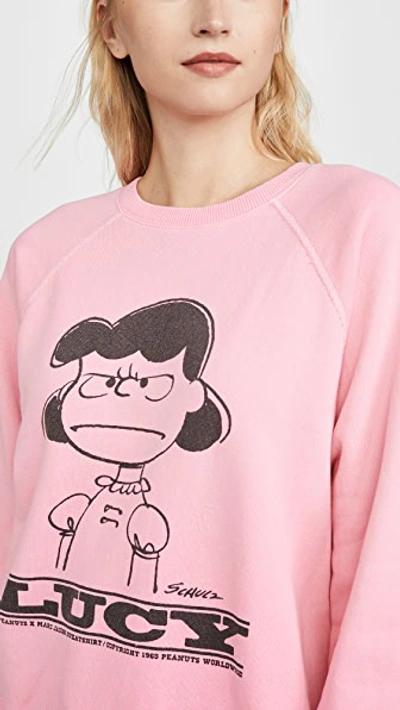 Shop Marc Jacobs The Peanuts Sweatshirt In Pink