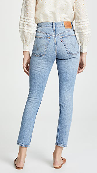 levi's 501 destruct slim jeans
