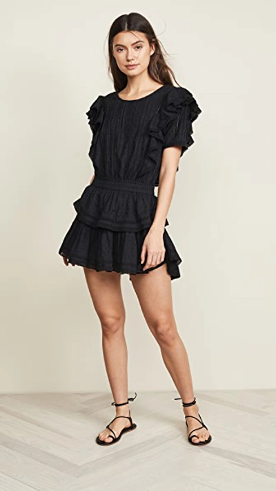 love shack fancy natasha dress black LoveShackFancy Natasha Dress
