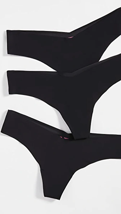 Shop Commando Classic Thong 3-pack Black/black/black