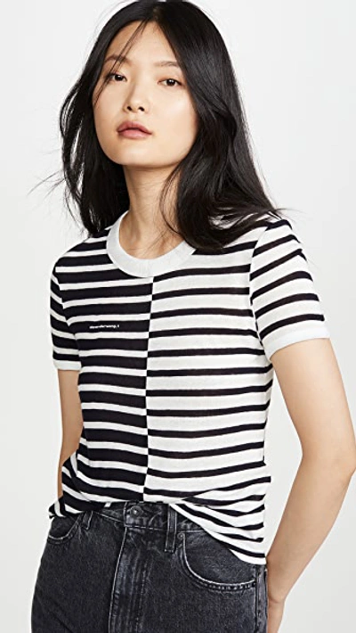 Mix Print Stripe Boy Tee