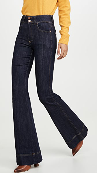 alice and olivia bell bottom jeans