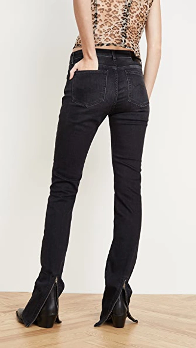 Shop R13 Alison Slim Jeans In Rayne Black
