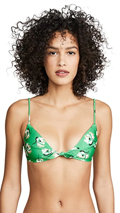 Shop Vix Swimwear Knot Bralette Bikini Top In Petals