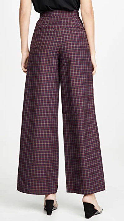 Shop Paper London Gladys Trousers In Autunno Check