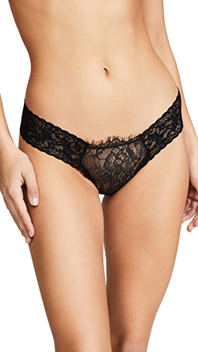 Shop Hanky Panky After Midnight Wink Low Rise Diamond Thong In Black