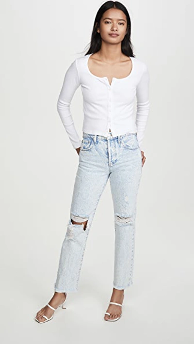 Shop Alice And Olivia Amazing High Rise Boyfriend Jeans In Eighty Six
