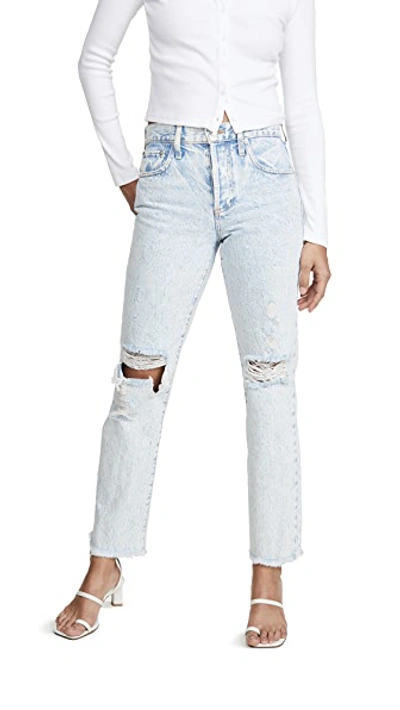 Shop Alice And Olivia Amazing High Rise Boyfriend Jeans In Eighty Six