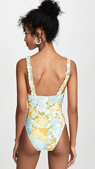 Shop Faithfull The Brand Hilda One Piece In Annina Floral Print