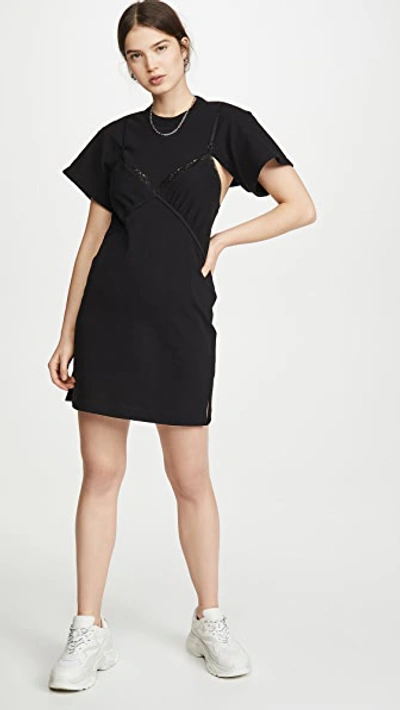 Shop Alexander Wang Jersey Lingerie Dress In Black