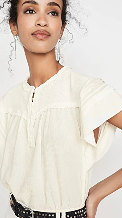 Shop Isabel Marant Irving Top In White