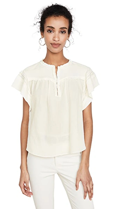 Shop Isabel Marant Irving Top In White