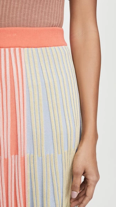 Shop Kenzo Midi Skirt In Multicolor